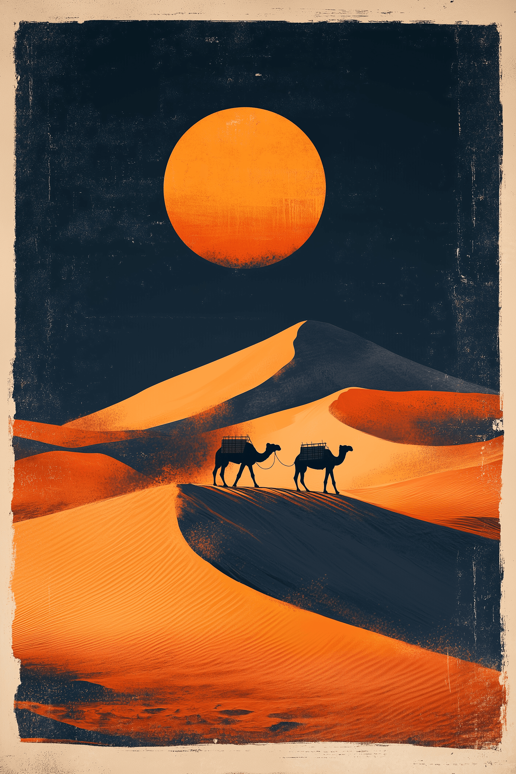 The Weight of Distance — raw print