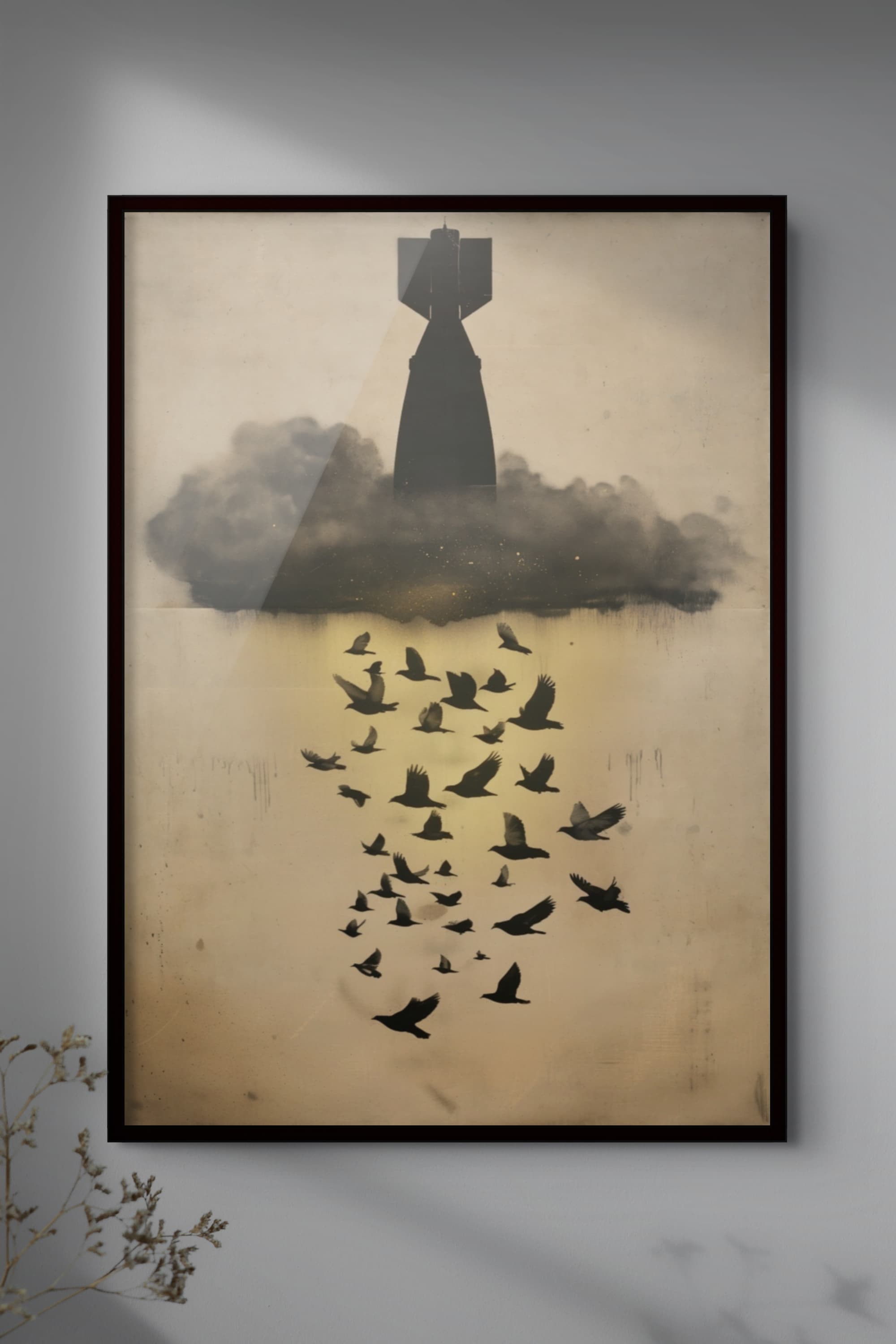 The Lucky Cloud (Kokura / 1945) — framed limited edition giclée print
