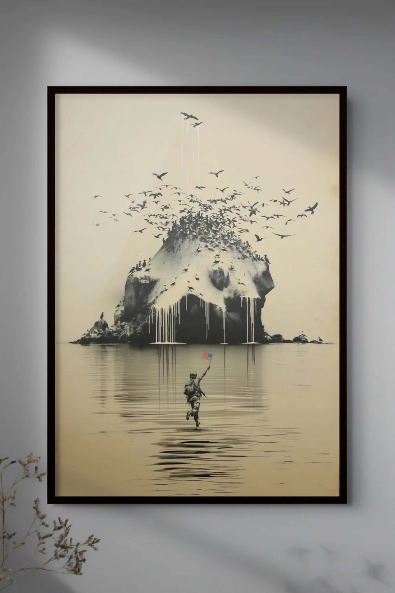 Liquid Gold (Washington DC / 1856) — framed limited edition giclée art print by Lost Axis