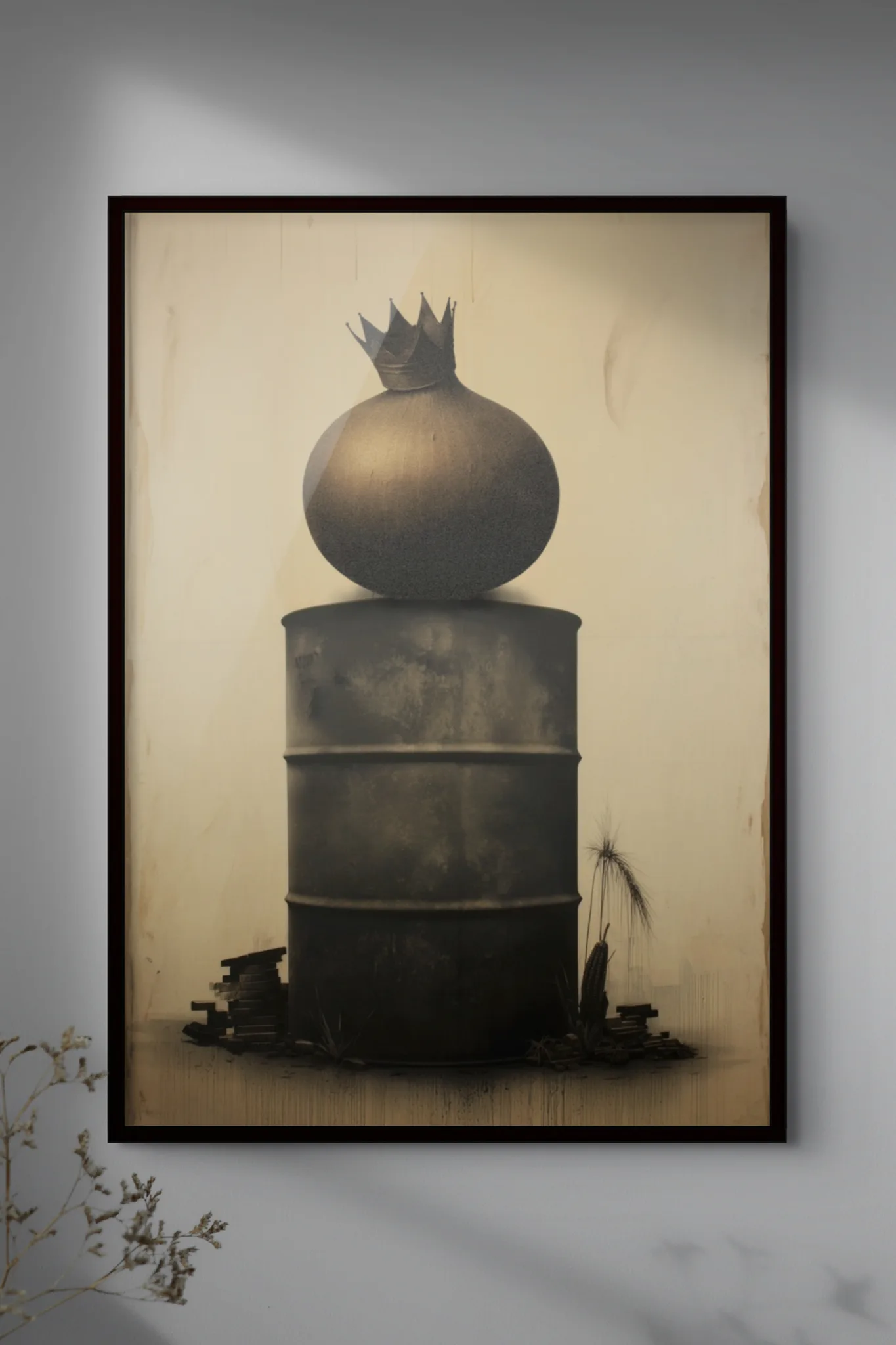King of the Barrel (Chicago / 1955) — framed limited edition giclée art print by Lost Axis