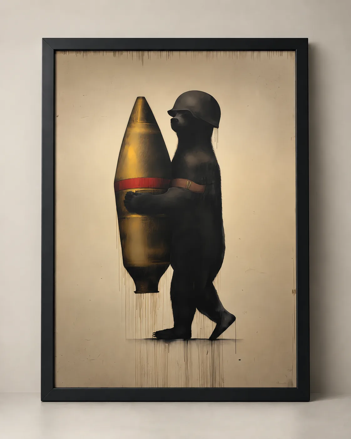 Sergeant Bear — framed archival giclée print