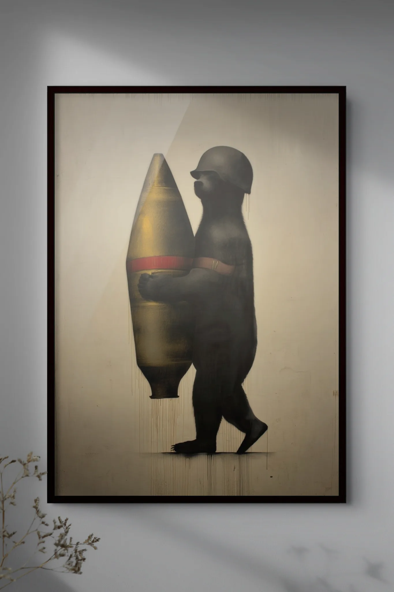 Sergeant Bear (Italy / 1943) — framed limited edition giclée art print by Lost Axis