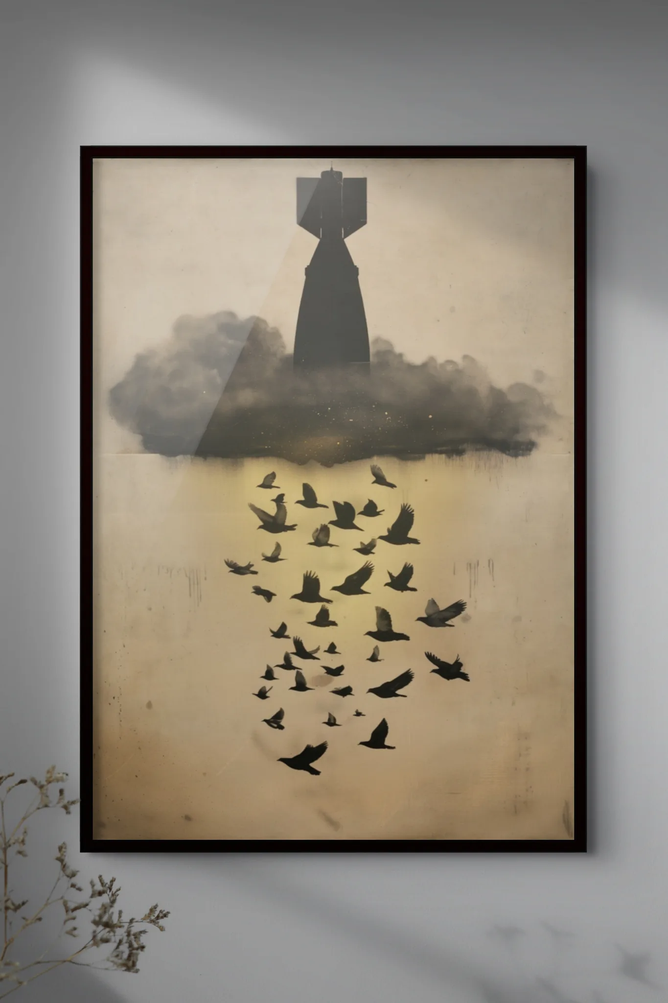 The Lucky Cloud (Kokura / 1945) — framed limited edition giclée art print by Lost Axis
