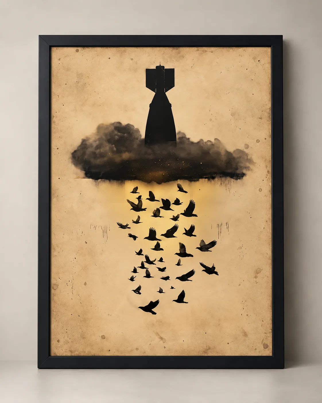 The Lucky Cloud — framed archival giclée print
